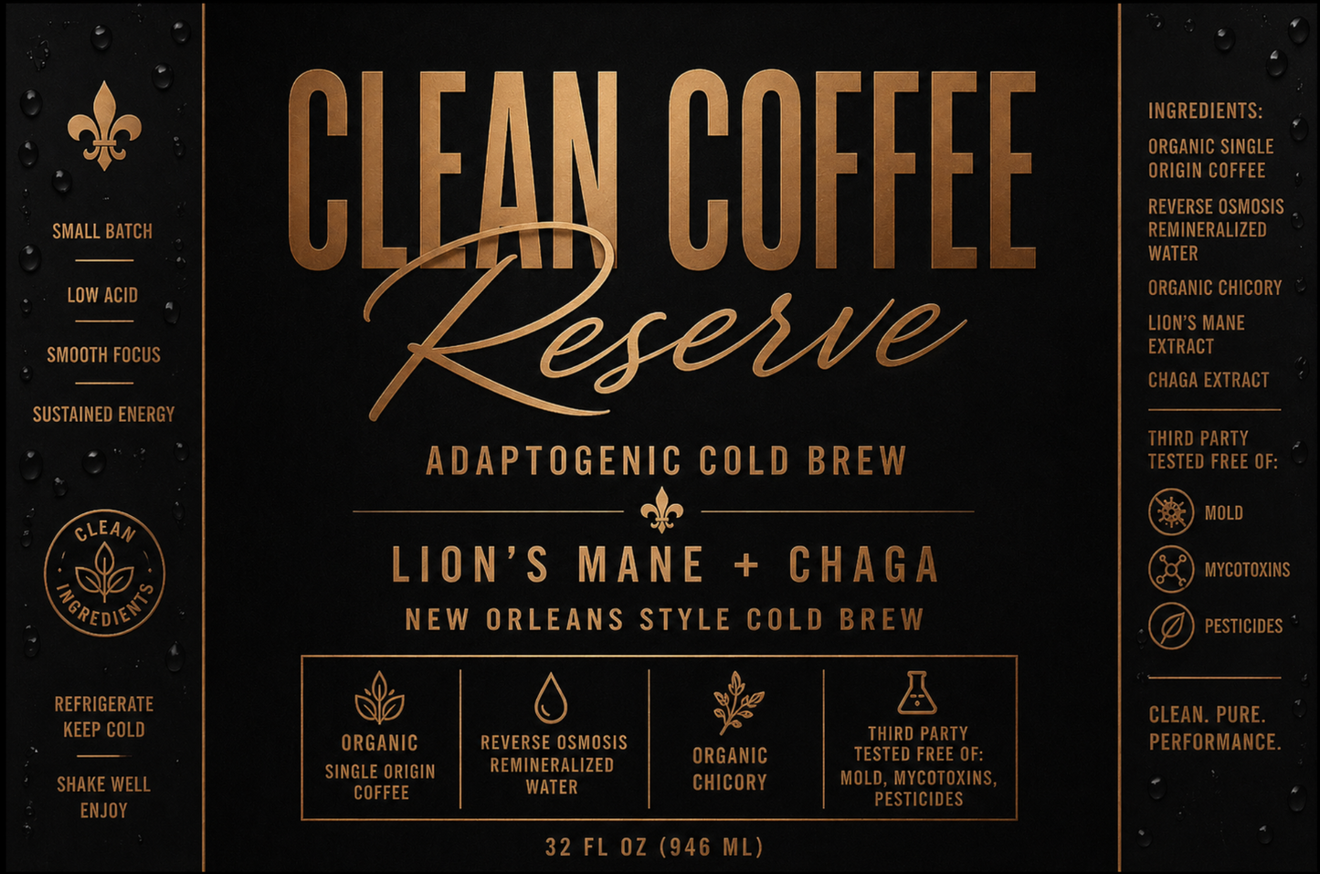 Single Origin Lions Mane + Chaga Ground Coffee